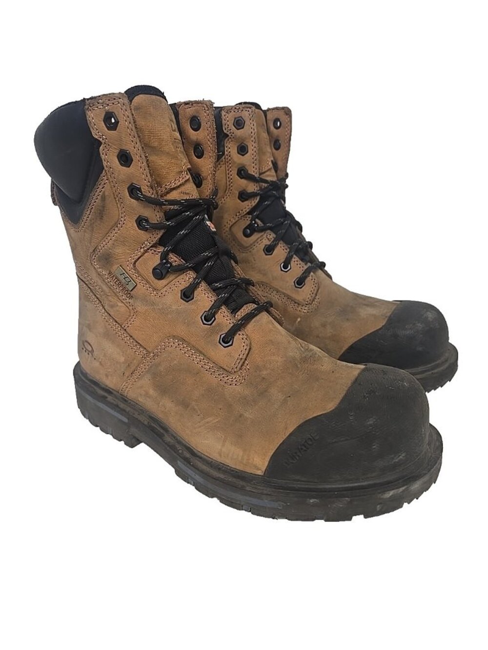 DAKOTA Men 8" Steel Toe Steel Plate Quad Comfort Work Boots 8522 Wheat Size 10W